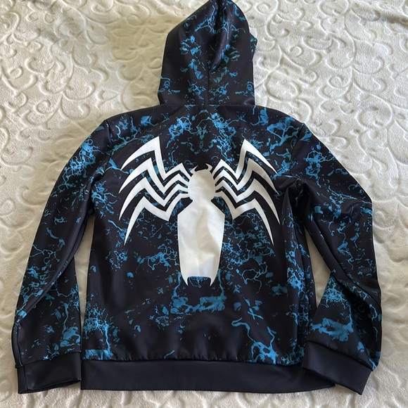 Boys Large Marvel Venom Hooded Sweatshirt - Picture 2 of 3